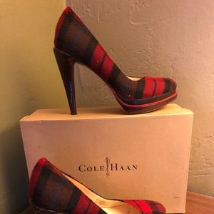 Cole Han X Nike Air Plaid Chelsea Heels